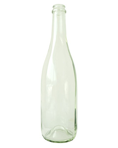 750ML Flint Glass Chanpagne Bottle,Sparkling Wine Glass Bottle