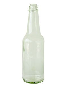 10oz Flint Glass Woozy bottle/GlassVinegar bottle