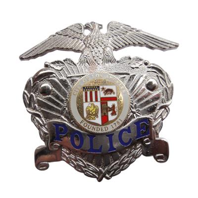 Silver US Eagle Police Badge 3D