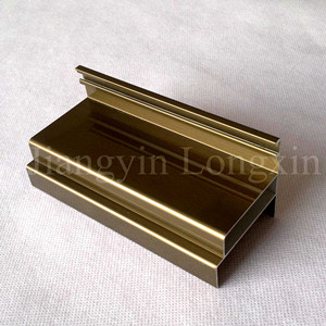 Aluminum profile for cleaning room with brown anodizing