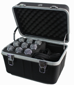ABS of Microphone Storage Rack Case of 9