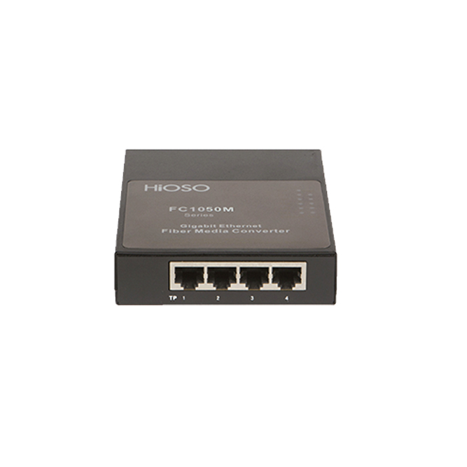 gigabit 4 ports Web managed fiber media converter