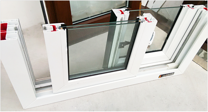 88mm series white color plastic profile for pvc window and door