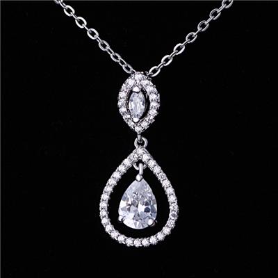 High Quality Costume Jewelry Sterling Silver Necklace