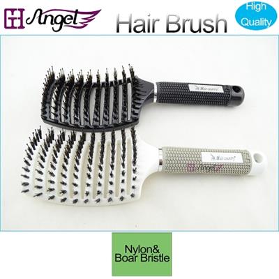 Professional Boar Bristle Hair Straightening Brush/Air Cushion/Vibrating Anti-static Hair Brush