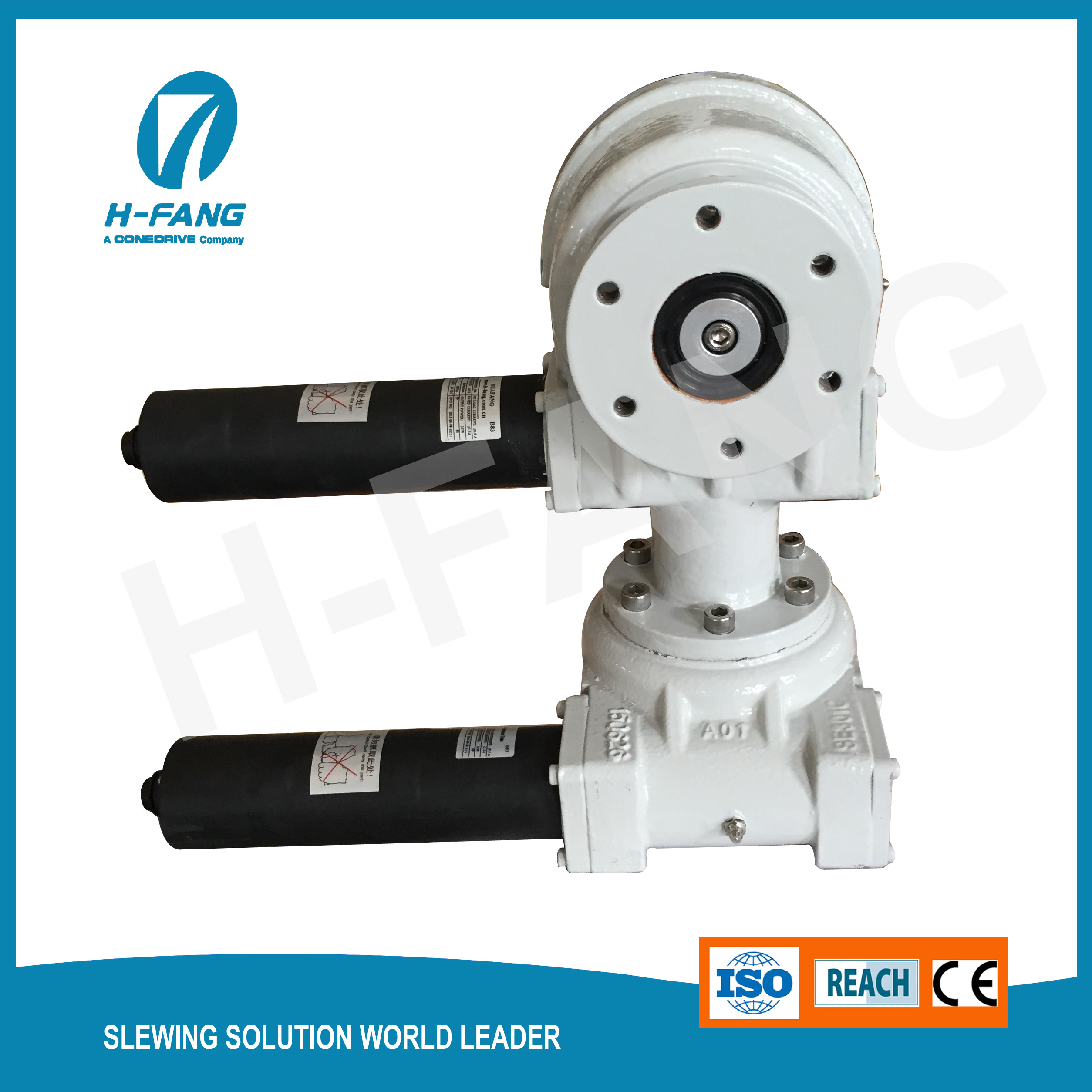 SDE3 dual axis slewing drive with DC motor for tracker