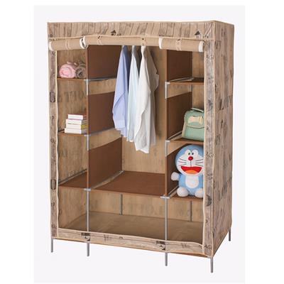OEM Temporary Traditional Sytle Fabric Wardrobe With Drawers