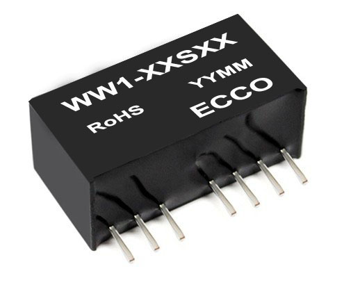 1W DC/DC converter SIP8 package