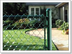 Galvanized chain link diamond shpe mesh fence