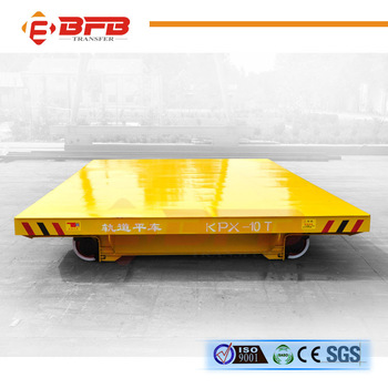 China manufacturer long distance battery powered rail flat cart