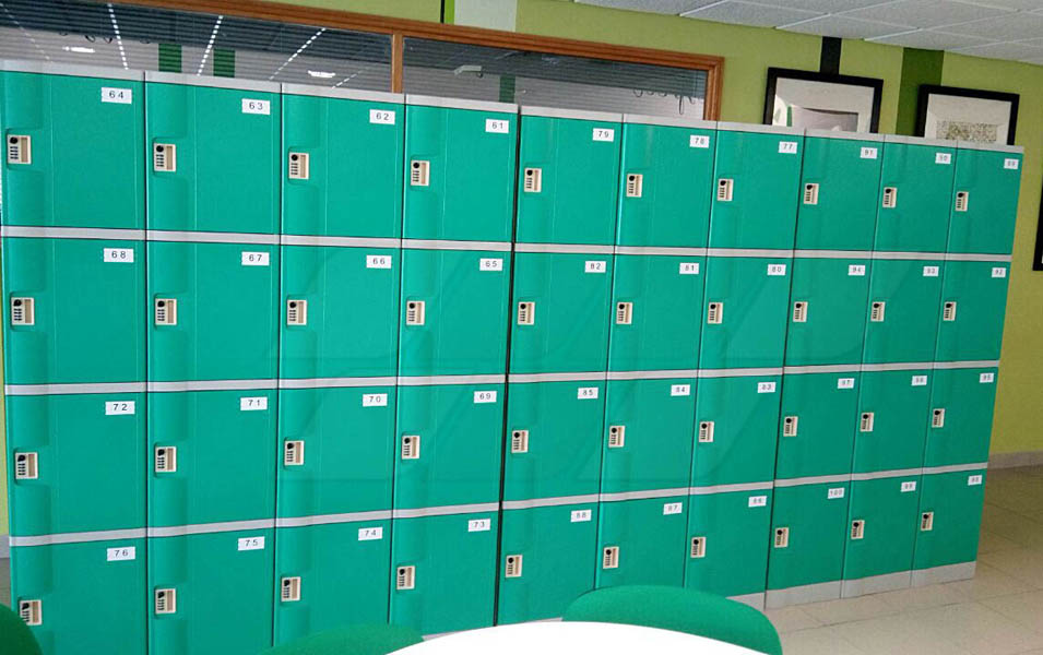 Four Tier School Lockers Made Of ABS Plastic