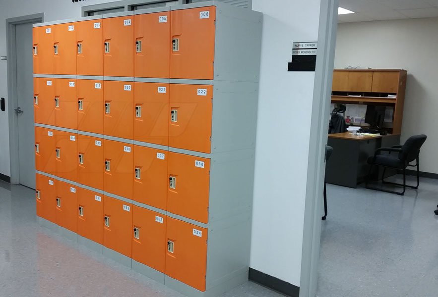 Six Tier Office Lockers Made Of ABS Plastic