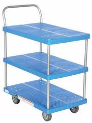 Two & Three Shelf Plastic Platform Carts