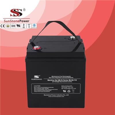 6V 110AH MLG GEL Maintenance Free Rechargeable Lead Acid Deep Cycle UPS Full Solar Accumulator Battery