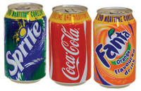 Coca-Cola, Fanta, Sprite, Pepsi 330ml