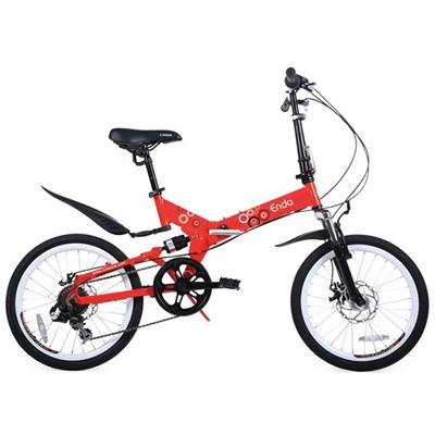 New Fashion Mini 7 Speed Folding Red Bicycle With Fender