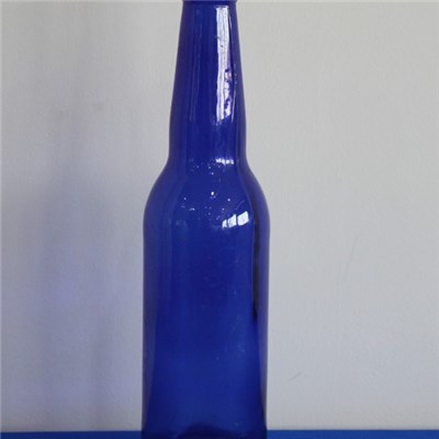 Blue Beer Glass Bottle