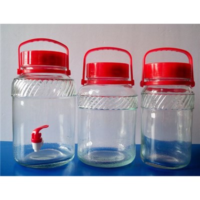 Small Water Glass Jar