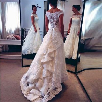 2017 Full Lace Wedding Dress