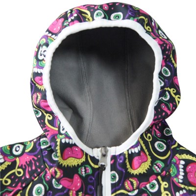 Fashion Spring Hoody Printed Jackets For Kids
