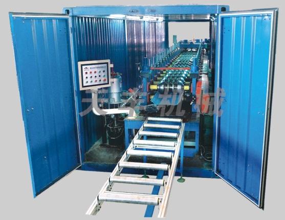 360 degree motive type occlusive and vertical roof roll forming line