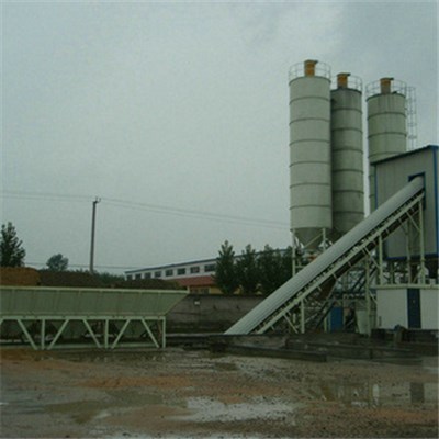 HZS60 Belt Conveyor Concrete Batching Plant