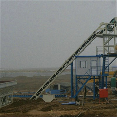 HZS90 Belt Conveyor Concrete Batching Plant