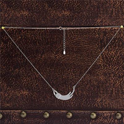Classic Cat Silver Charm Necklaces Jewelry SSN010