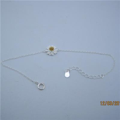 Creative Chrysanthemum Charm For Woman Silver Bracelets SSH011