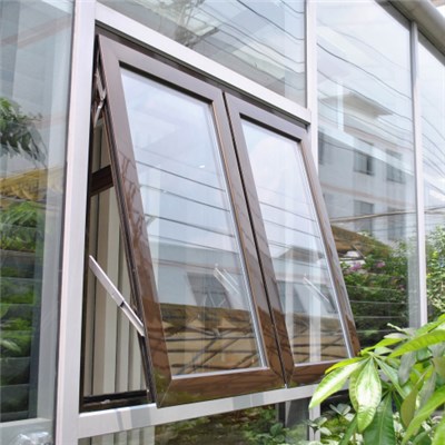 Australian Standard Double Glass Chain Winder Aluminium Top Hung Window