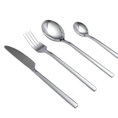 24pcs 18/10 Stainless Steel Flatware With Wooden Box