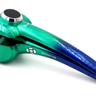 Green Blue Automatic Curling Wands Can Be Time Setting