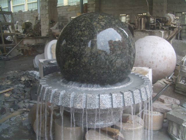 Natural granite stone fortune/geomantic ball/fengshui ball