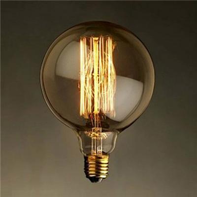 Globe Edison Tungsten Filament Bulb Gloden Color 40W