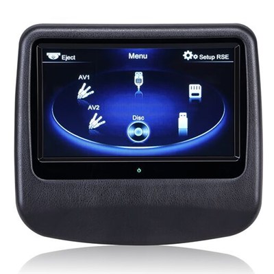 S-L7500 One & Four Pictures 800*480 7 TFT Color LCD 2&4 Video Input Car Rearview Headrest Monitor DVD VCR