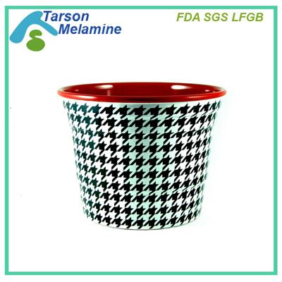 Houndstooth Plastic Party Ice Bucket