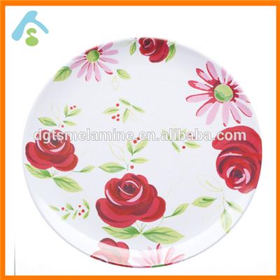 Customized Flower Printing Melamine Plates On Discount In 2016
