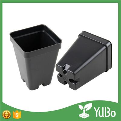 6.5*4.0*9.0cm Small Black Plastic Nursery Planter Pots