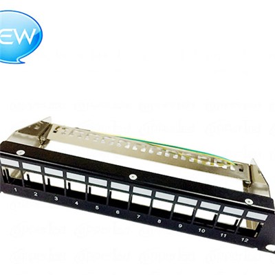 FTP Blank Patch Panel 12 Port(Suit To Load Cat.5e/Cat.6/Cat.6A