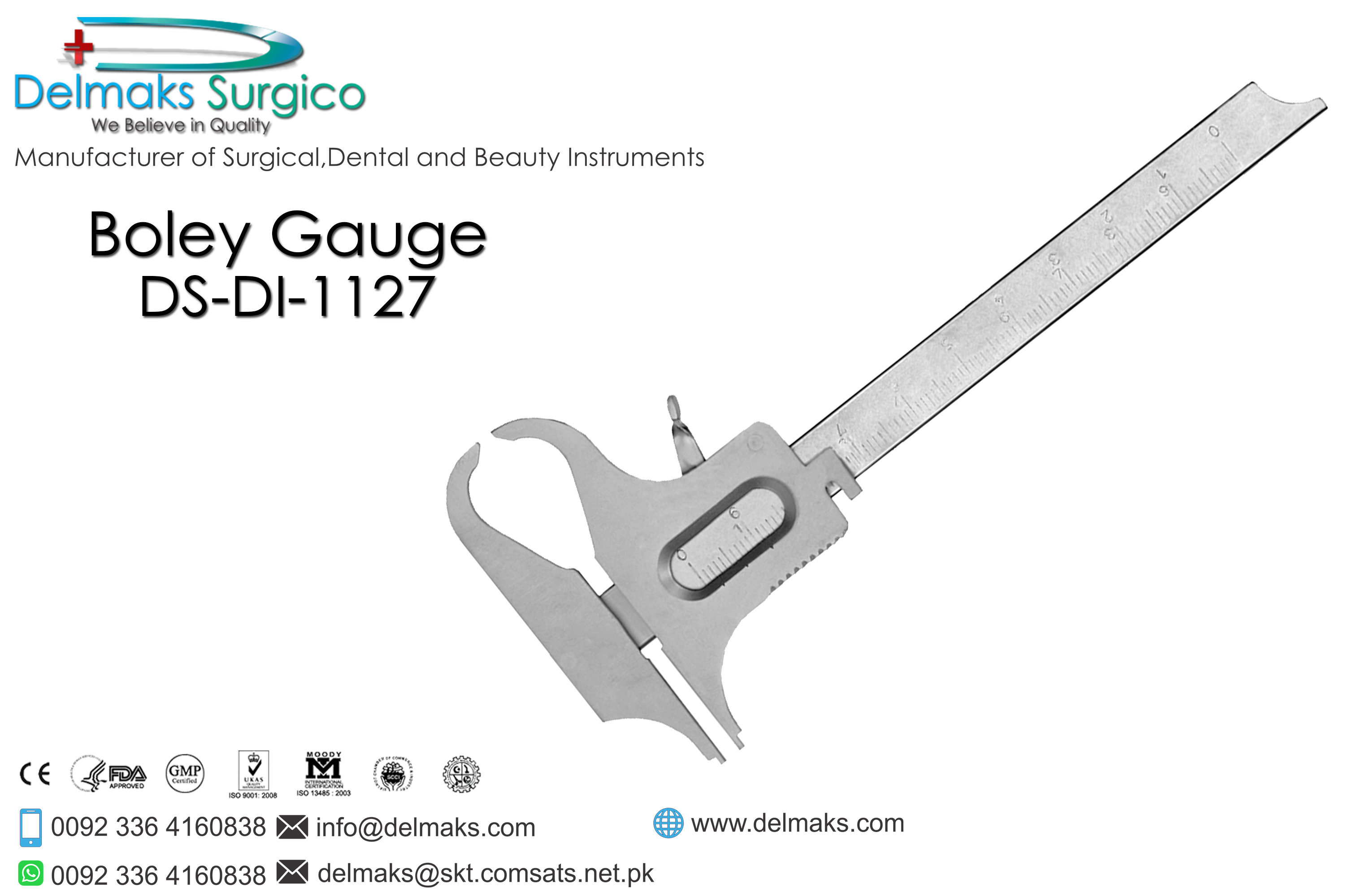 Boley Gauge Laboratory Instruments And Equipments-Dental Instruments-Delmaks Surgico