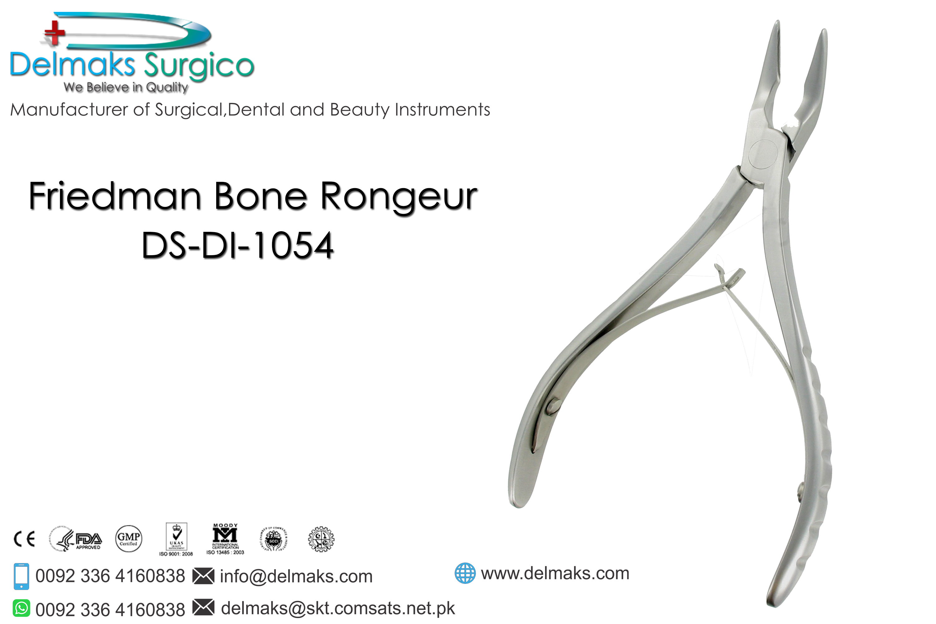Friedman Bone Rongeur-Bone Rongeurs-Dental Instruments-Delmaks Surgico