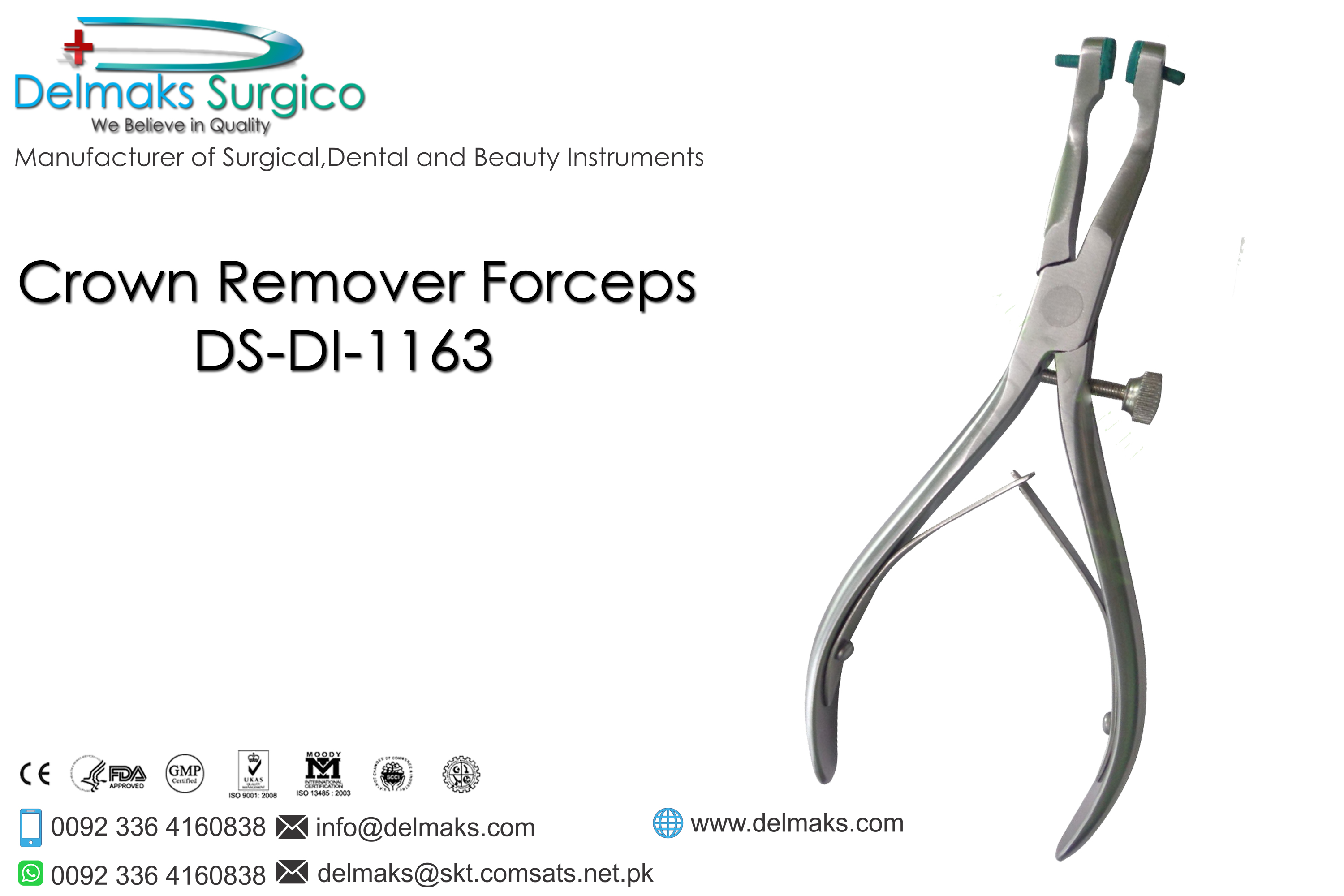 Crown Remover Forceps-Dental Instruments-Delmaks Surgico