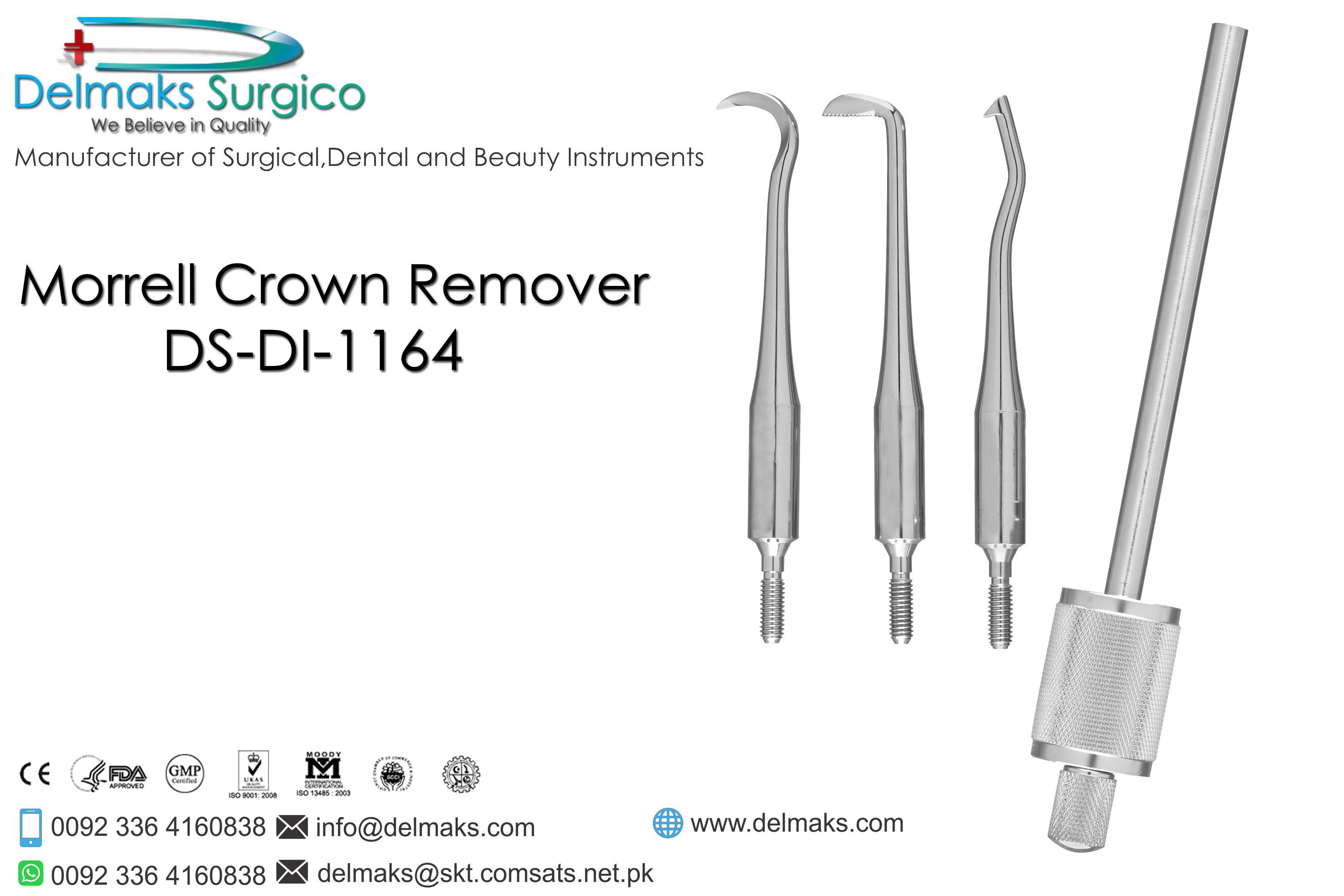 Morrell Crown Remover-Dental Instruments-Delmaks Surgico
