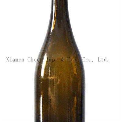 750ml Cork Finish Glass Burgundy Bottle(PT750-0070AG)