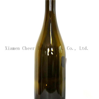 750ml Glass Green Burgundy Bottle (PT750-0118E)