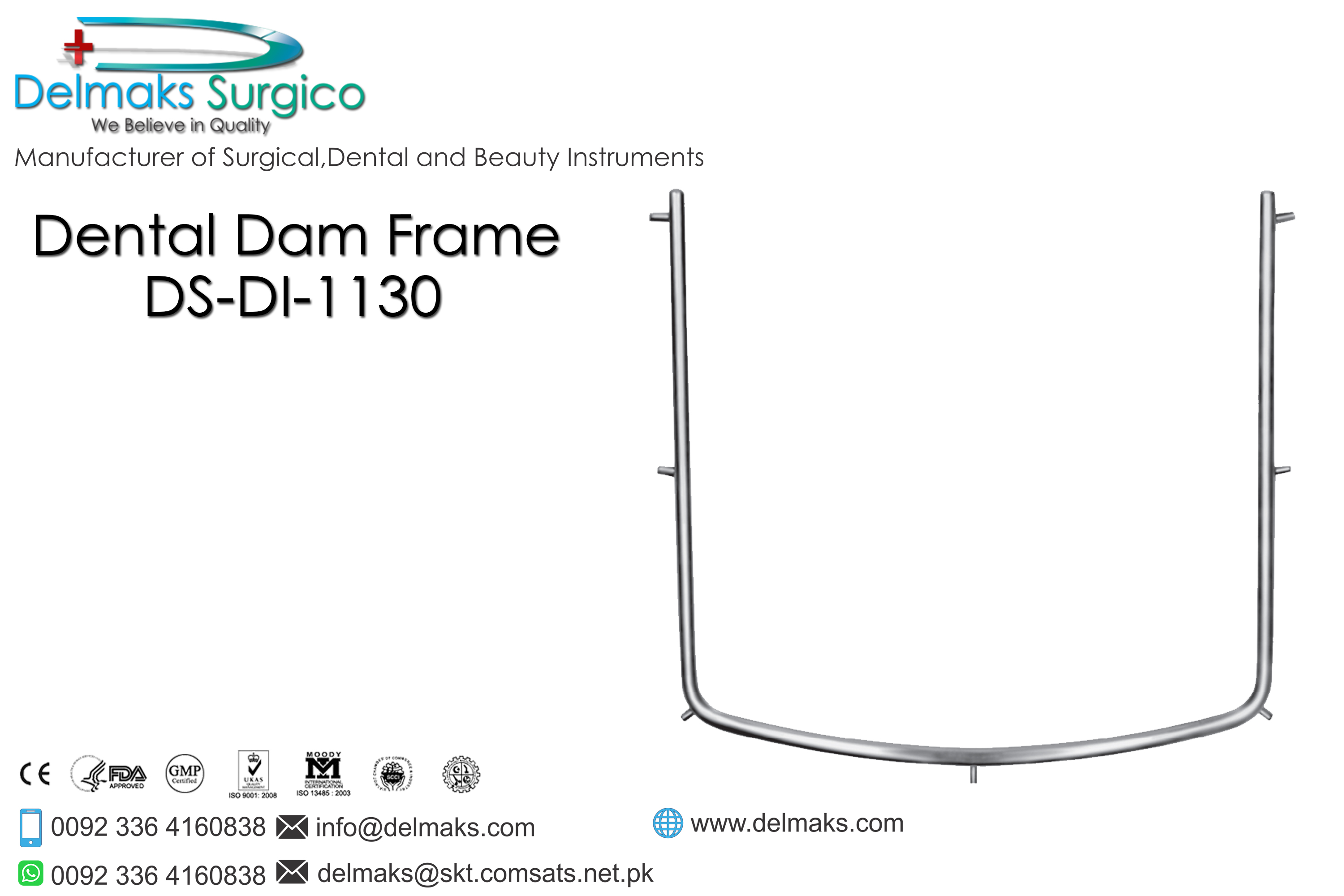 Dental Dam Frame-Dental Dam Instruments-Dental Instruments-Delmaks Surgico