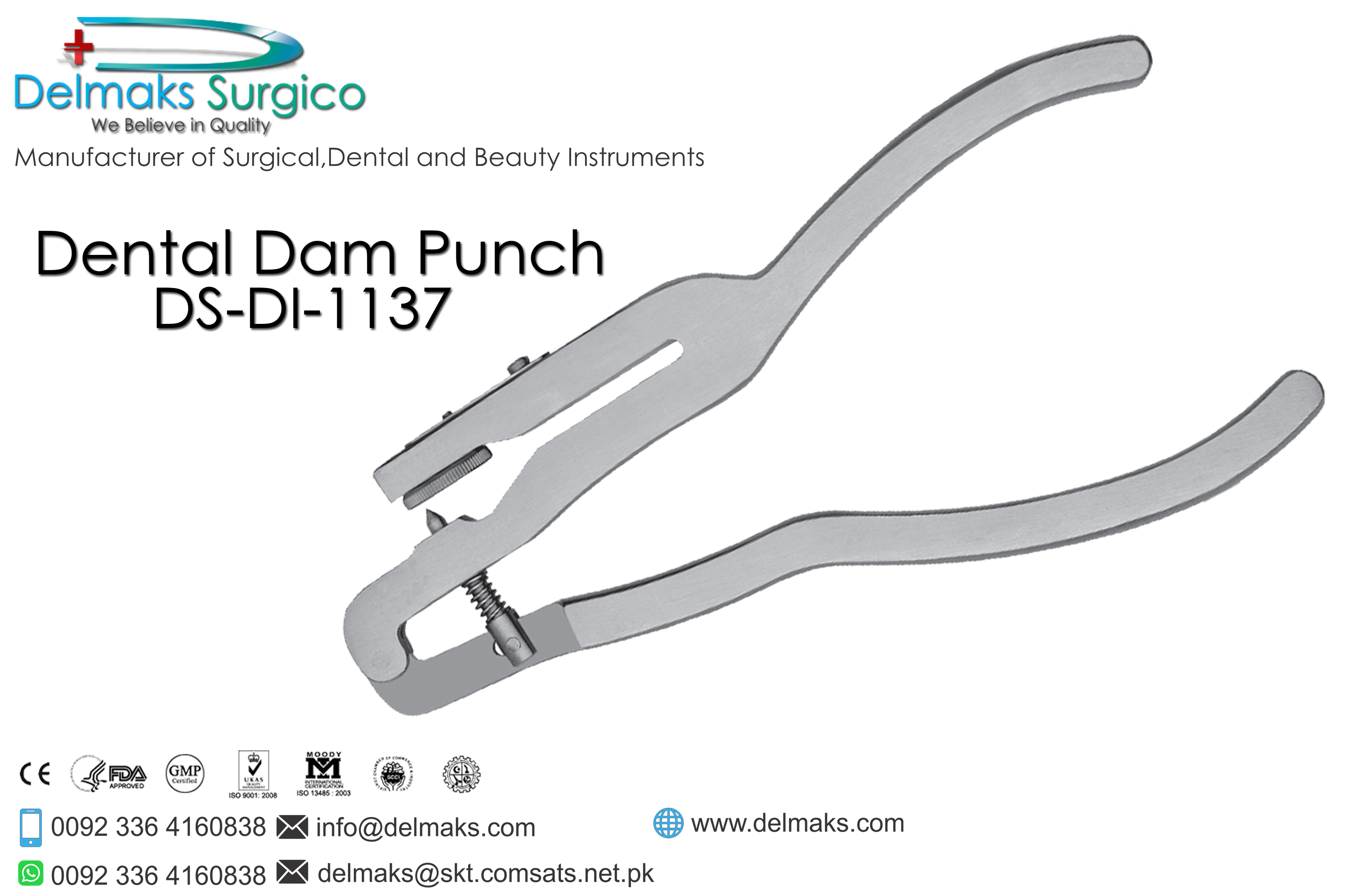 Dental Dam Punch-Dental Dam Instruments-Dental Instruments-Delmaks Surgico