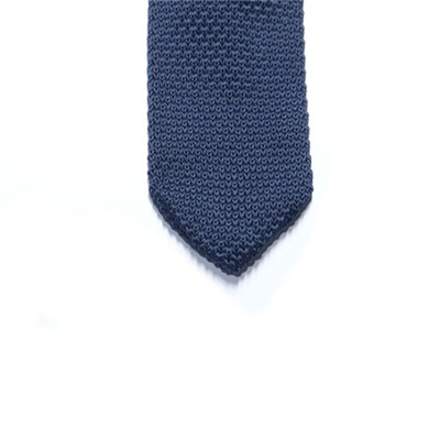 Navy Knit Casual Neckties For Kids