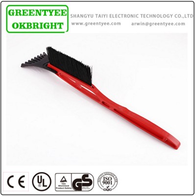 Red Ansd Black Snow Brush Scraper For Dealing With Ice On Car Window