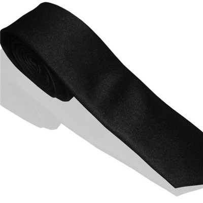 Men's Or Lady's Fashion Wear Polyester Solid Black White Navy Pink Red Blue Silver Golden Piece Dyed Necktie